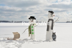 Snowmen Waupoos Sled #3495