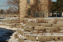 Belleville Stone Building Winter (v) #2800