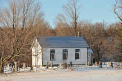 Black River Chapel Closeup Winter #2948