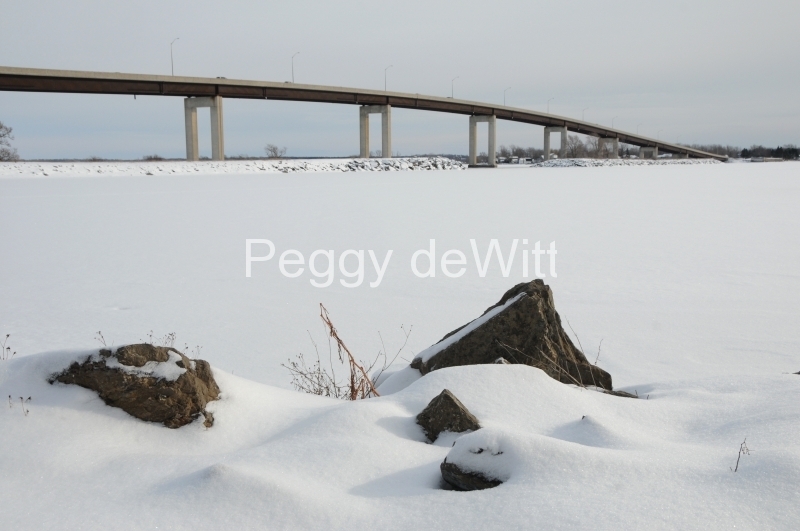 Belleville Bridge Snow Winter #2781