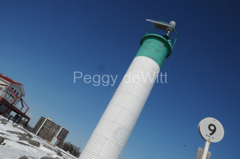 Belleville Lighthouse Closeup Winter #2793
