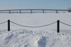 Belleville Chain Fence Winter #2782