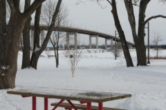 Belleville Picnic Table Red Winter (v) #2798