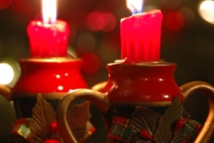 Christmas Candles Closeup (v) #2883