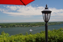 Glenora Ferry Red Umbrella #3258