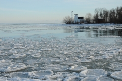 Lighthouse Pt Traverse Ice Winter #2181