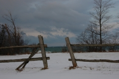 Sandbanks Fence Winter #1155