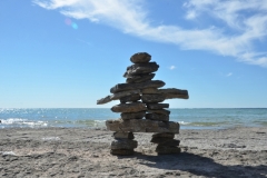 Sandbanks West Pt Inukshuk #3390