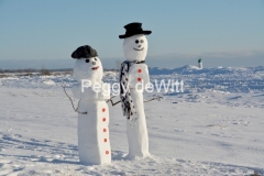 Snowmen Couple Wellington #3513