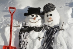 Snowmen-Couple-Red-Shovel-3834