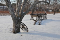 Apple Orchard Wagon Wheel Winter #2904