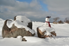 Snowman Pt Petre Rocks #3493