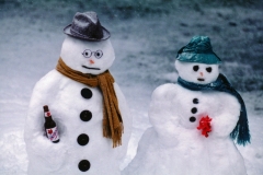 Snowmen Canadian #274 8x12