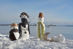 Snowmen Familly Toboggan #3498