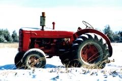 Tractor Red Winter #264