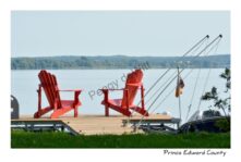 Chairs Red East Lake #3158