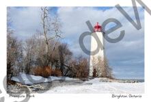 Lighthouse Presquile Scene Winter #4708
