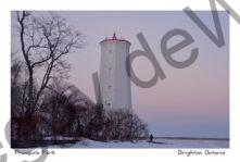 Lighthouse Presquile Sunset Winter #4541