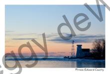 Lighthouse Pt Traverse Sunrise Winter #4381