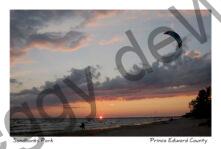 Sandbanks Sunset Kite Sailing #3802