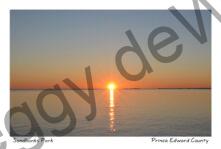 Sandbanks West Pt Rocks Sun Horizon #3969
