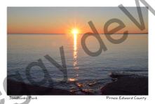 Sandbanks West Pt Rocks Sunset #3968