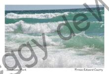 Sandbanks West Pt Waves Aqua #4188