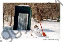 Snowman Outhouse #414