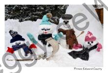 Snowmen Family Four Sled #4684