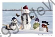 Snowmen Hockey Kids #3842