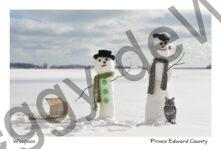 Snowmen Waupoos Sled #3495