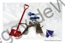 Snowman Sled and Bucket #4788