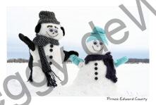 Snowmen Couple Waupoos #4794