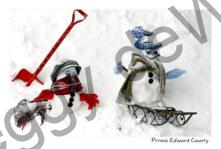 Snowmen One Sledding #4798