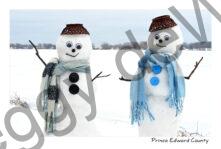Snowmen Two Basket Hats #4806